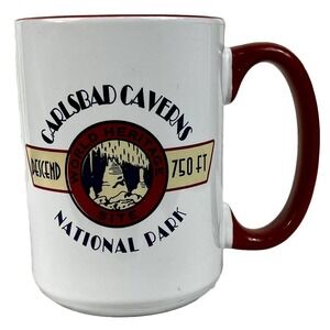 CARLSBAD CAVERNS Ceramic Coffee Mug RARE National Park & Heritage Site Cup Bats